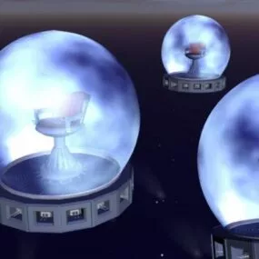 Glass Sphere Scifi Gadget 3d model
