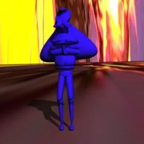 Planet Man Character 3d model