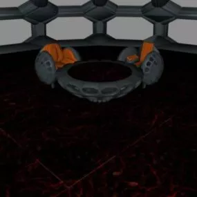 Scifi Mesh Sofa Furniture 3d model