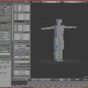 Doll Character Lowpoly 3d model