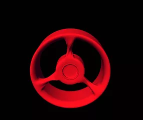 Red Rims 3d model