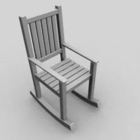 Reading Rocking Chair 3d model
