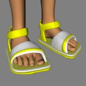 Cartoon Sandal Fashion 3d model