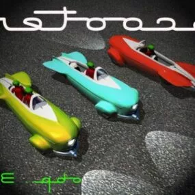 Racing Scooter 3d model