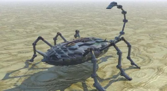 Futuristic Robot Crab 3d model