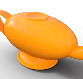 Ceramic Magic Lamp Furniture 3d model