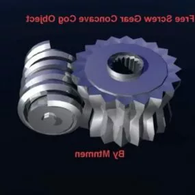 Screw Gear Cog 3d model