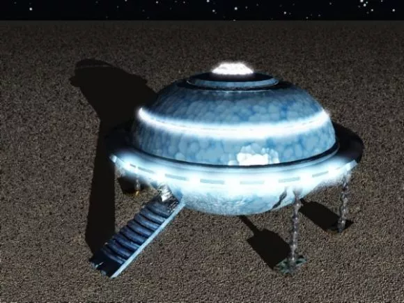 Ufo Scifi Spacecraft 3d model