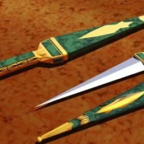 Short Sword Weapon Set 3d model