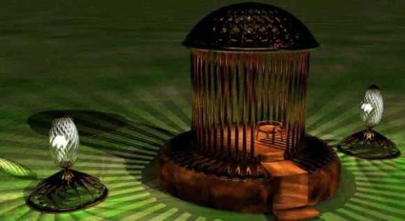 Scifi Mesh Sofa Furniture 3d model