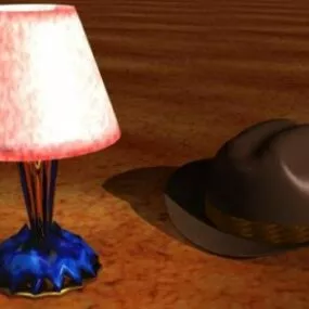 Old Table Lamp V2 3d model