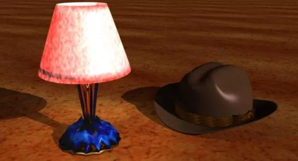 Ceiling Lamp With 4 Bulbs 3d model