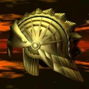 Golden Warrior Helmet 3d model