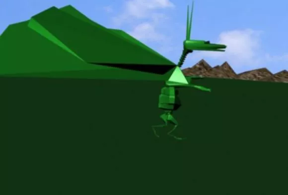 Animation Dragonfly Lowpoly 3d model Animation Dragonfly Lowpoly 3d model