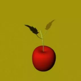 Apple Fruit Lowpoly 3d model