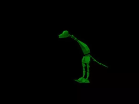Sea Squid Transparent Body 3d model