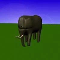 Lowpoly Elephant 3d model