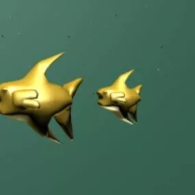 Gold Fish Toy 3d model