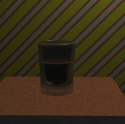 Glass With Ice 3d model