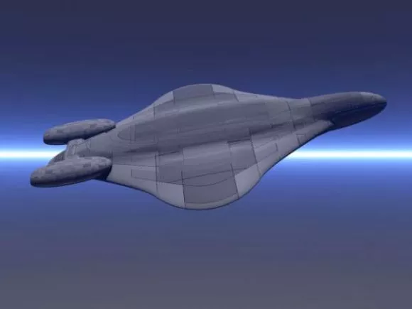 Flying Saucer Scifi Aircraft 3d model