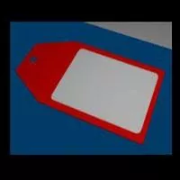 Price Tag Board 3d model