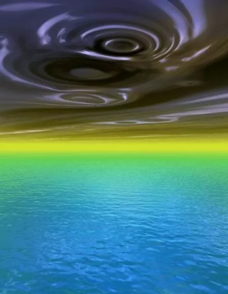 Sunbeam On Ocean Landscape 3d model