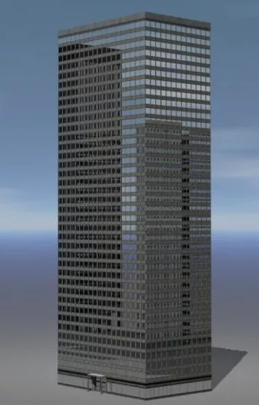 Modern Skyscraper Highrise Building 3d model