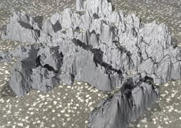 Grey Rock Mountain Landscape 3d model Grey Rock Mountain Landscape 3d model