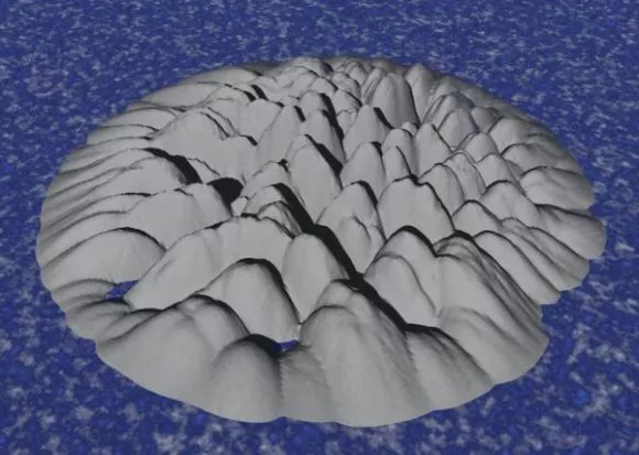 Grey Rock Terrain 3d model