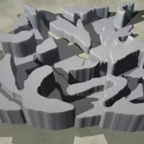Abstract Print Shape Decoration 3d model
