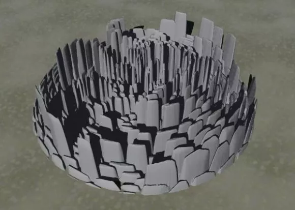 Chinese Painting With Hanger 3d model