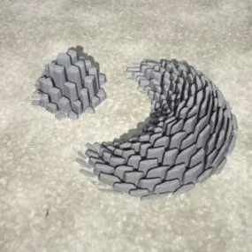 Scifi Rock Shape Decoration 3d model