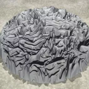Terrain Landscape Round Block 3d model