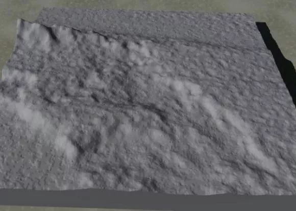 Terrain Red Rock Cliff 3d model