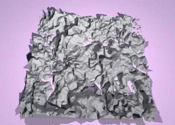 Virtual Simulator Mountain Landscape 3d model