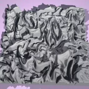 Random Land Terrain Landscape 3d model