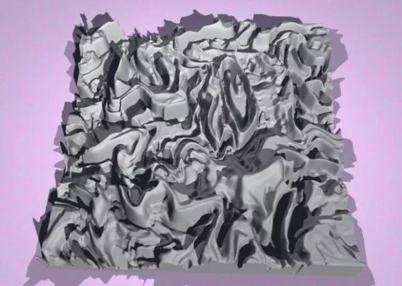 Random Land Terrain Landscape 3d model Random Land Terrain Landscape 3d model