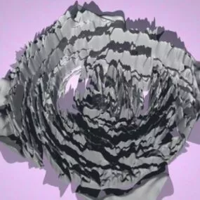 Twist Rocks Terrain Landscape 3d model