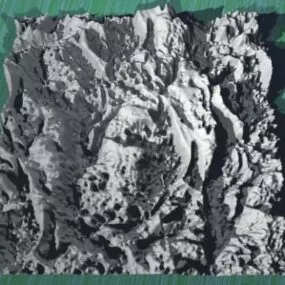 Snow Mountain Rock 3d model