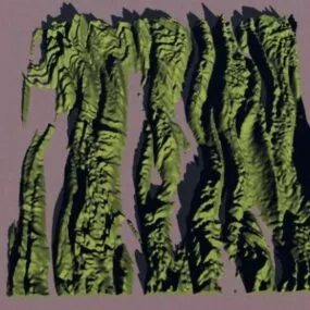 Block Terrain Landscape 4 3d model