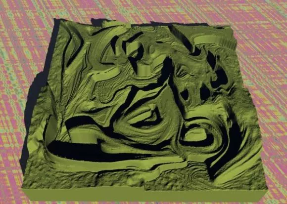 Mud Terrain 3d model