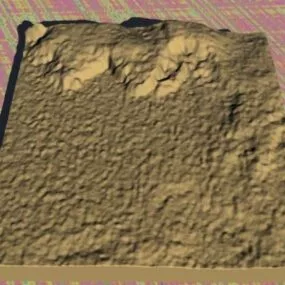 High Land Terrain Landscape 3d model