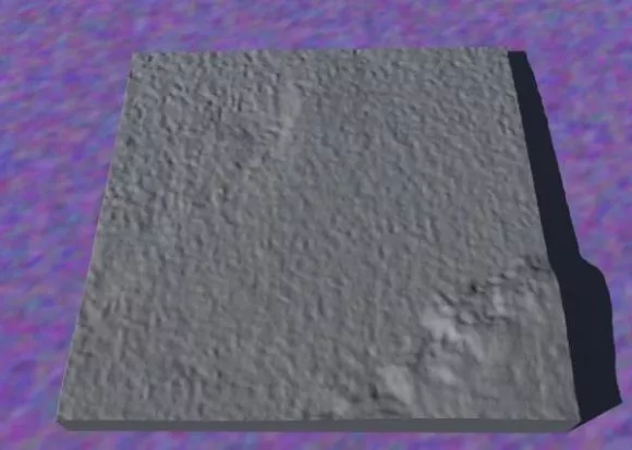 Abstract Grey Terrain 3d model