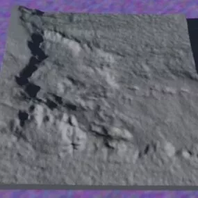 Moon Terrain Landscape 3d model
