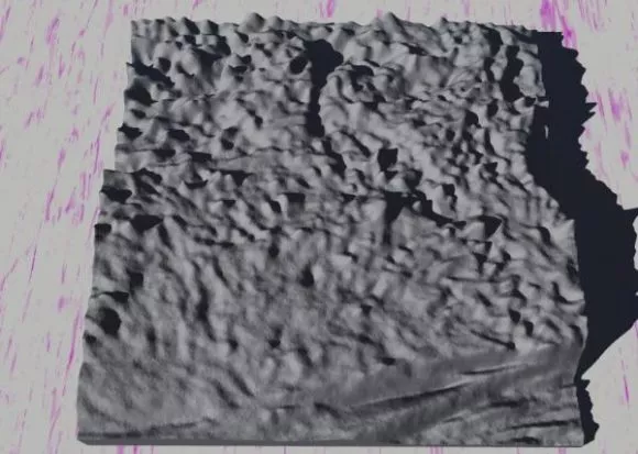 Sea Island Map Terrain 3d model