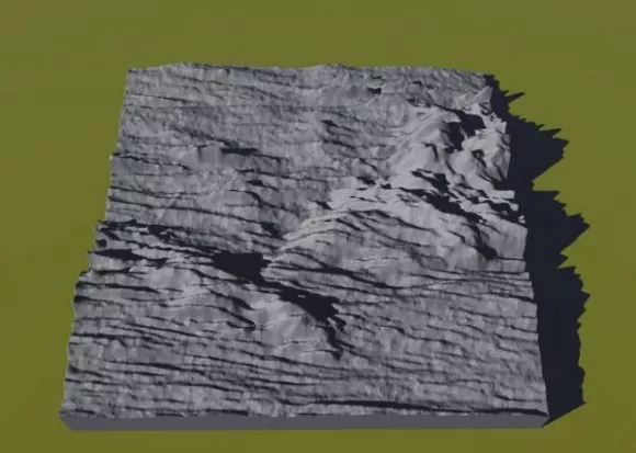 Moon Terrain 3d model Moon Terrain 3d model