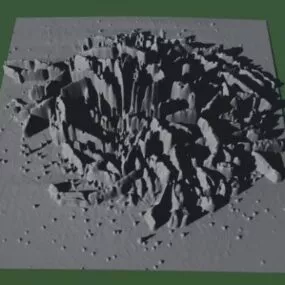 Terrain Landscape Mountain Simulator 3d model