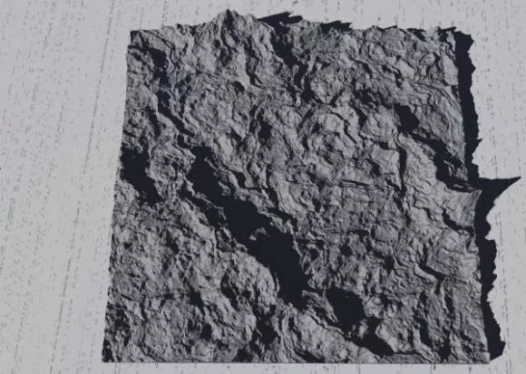 Moon Rock Terrain Landscape 3d model Moon Rock Terrain Landscape 3d model