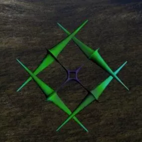Blades Particle Shape 3d model
