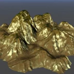 Gold Rock 3d model